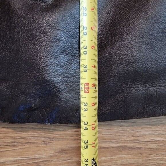 Walter Davoucci Double Breasted Blazer men's Leather Coat SzLarge - Picture 8 of 12